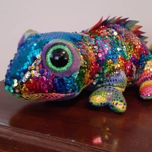NWOT: Large Ty Beanie Chameleon - "Karma"